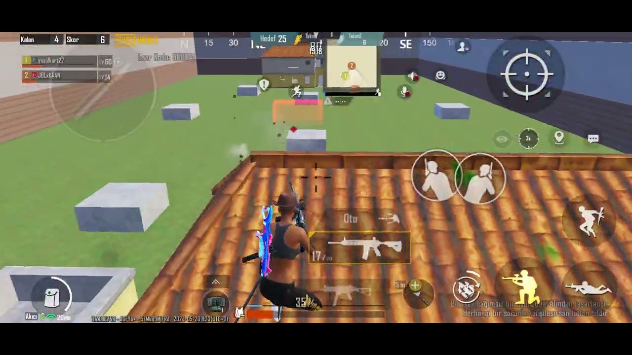 Rastgele Takımlar ile 2vs2 m4 UMP WOW ( @PUBGMOBILEEsports )