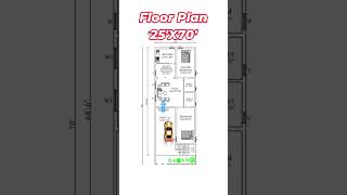 25 X 70 HOUSE PLAN, 25 BY 70 HOME PLAN#shorts #homedesign #gharkanaksha #trendingshorts #housedesign