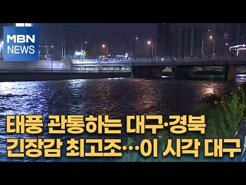 태풍 관통하는 대구 경북 긴장감 최고조 이 시각 대구 MBN 특별편성 