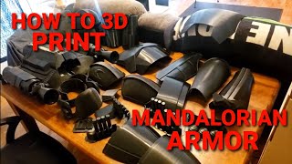 How To 3D Print MANDALORIAN Armor, How LONG It Takes, And How Many Grams Of Filament Are USED