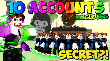 Hatched Jungle Egg For 12 Hours With 10 Accounts! - Clicker Simulator (Roblox)