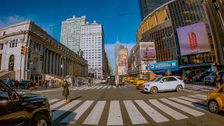 Roads of Manhattan in 4K HDR | Real NYC Streets & Sounds