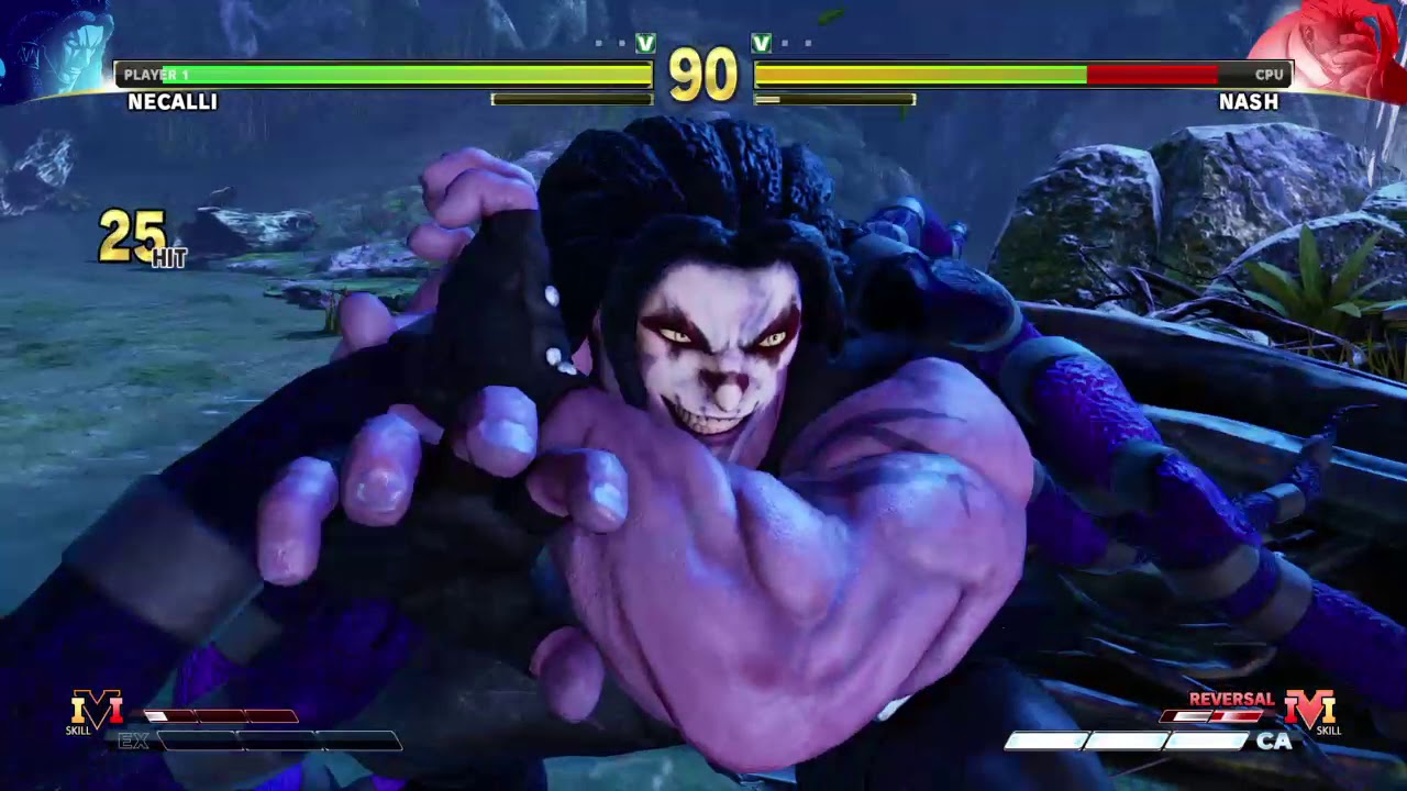 STREET FIGHTER V Necalli vs Nash