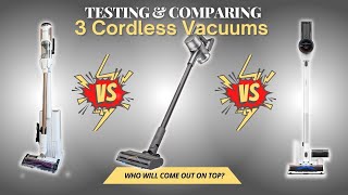 Which is the BEST Cordless Vacuum? - Testing and Comparing 3 Popular Cordless Vacuums