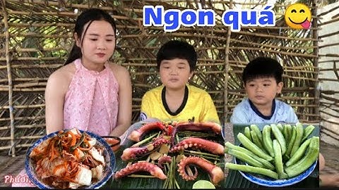 LÀM RÂU BẠCH TUỘC KHỔNG LỒ HẤP SẢ ỚT RỪNG SIÊU NGON | Phương Hí Vlog
