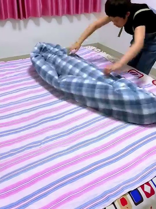 How to fasten the cover on the quilt