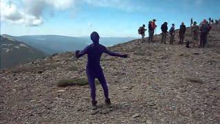 MW does a Morph Suit dance on MT. Baldy at Philmont Scout Ranch