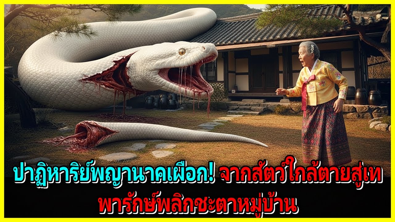 ปาฏิหาริย์พญานาคเผือก! จากสัตว์ใกล้ตายสู่เทพารักษ์พลิกชะตาหมู่บ้าน