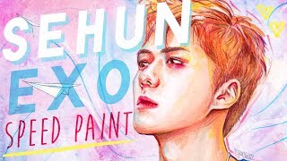 Exo Sehun Speed Paint Anima By Exolightly