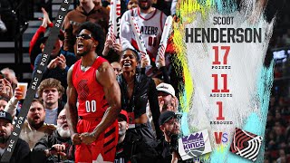 Scoot Henderson Highlights (17 PTS) | Trail Blazers vs. Kings | Dec. 26