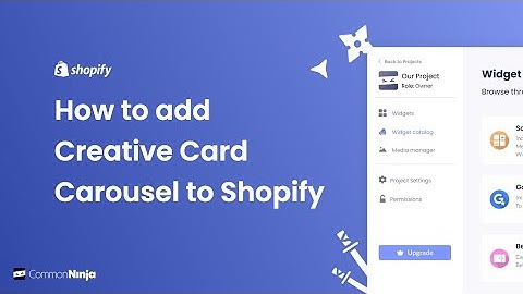 How to add a Creative Card Carousel to Shopify
