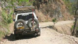 Dangerous Road in Malawi in Land Cruiser