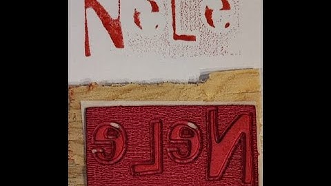 Erster eigener Stempel mit MPCNC, 20W China Laser, Lightburn und Moosgummi.