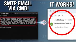 How to Send Email Using SMTP Server via Command Prompt 