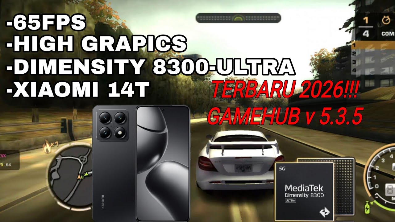 Test Xiaomi 14T Need For Speed Most Wanted - Gamehub Dimensity 8300-Ultra