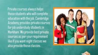 Perfect high school course credits Markham