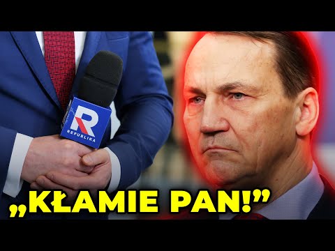 "Panie redaktorze, kłamie pan!". Ostre spięcie Sikorskiego podczas konferencji prasowej