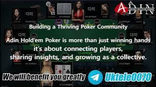 Adin Online Holdem Poker - Let's compete with Koreans in an online holdout! #holdem #online #poker