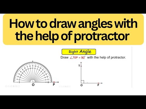 Part - 2...How to draw angles with the help of Protractor - YouTube