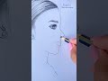 Easy Way To Draw Side Face Of A Girl Satisfying Creative Art 