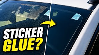 How to Remove Sticker Residue From Car Windows