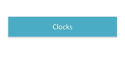 Aptitude Training - CLOCKS