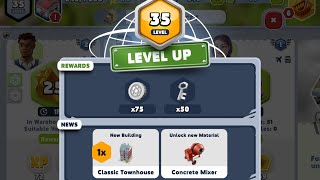 Transport tycoon empire, level 35 unlocked 😃 new material concrete mixer 🦺 screenshot 3
