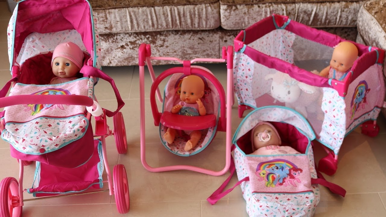 baby doll stroller bed set