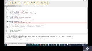 Python   Chapter 7   Class 2   Exceptions