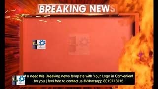 Breaking News Template | Green Screen | FULL HD | News Channel