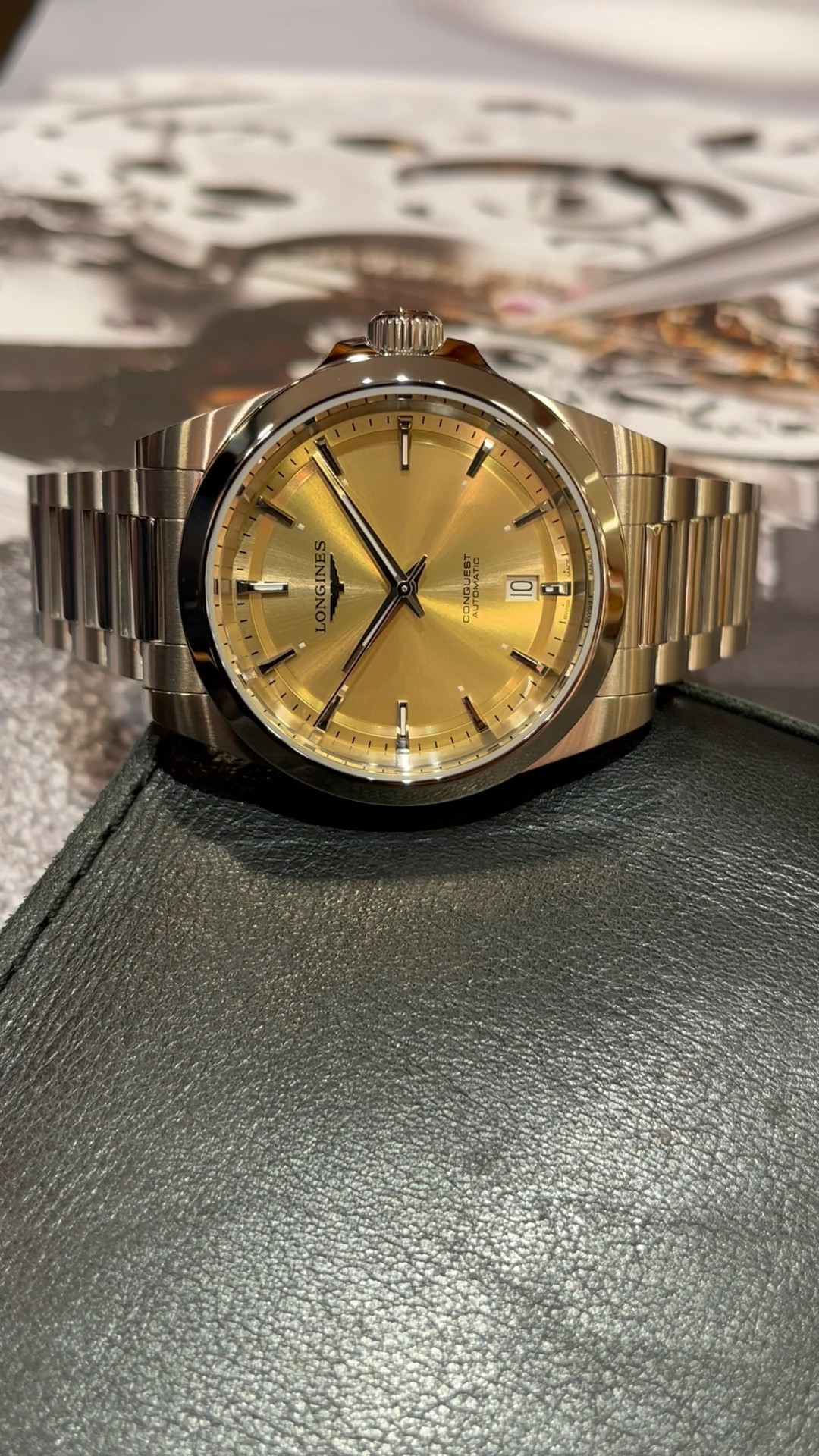 NEW: Longines Conquest With Champagne Dial In a 38mm Case! - YouTube