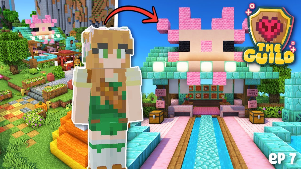 I Built an AXOLOTL MINI GAME in Hardcore Minecraft 🎀 The Guild - YouTube