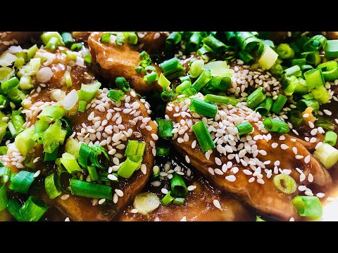 პოპულარული ჩინური საჭმელი ქათამი ფორთოხლით •The most popular Chinese food in US