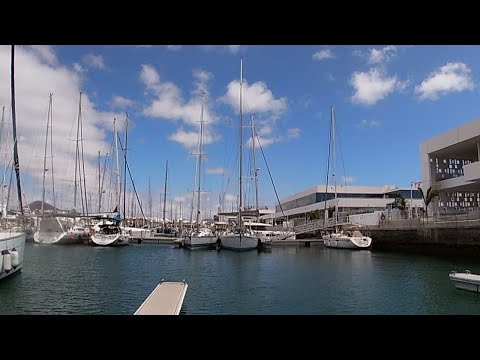 #31 Lanzarote'deyiz. Kaldığımız marinayı dolaştım, marina fiyatları neler? Marina shop alışverişi.