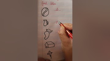 Identify the pictures and write the first letter of word