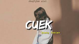Rizky Febian - Cuek Lirik Lyric