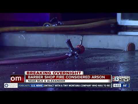 Barber Shop Fire Looks Like Arson