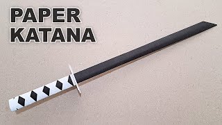 DIY  HOW TO MAKE A KATANA FROM A4 PAPER  ( How to Make a Paper Sword )