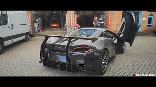 In this video you will see the worlds first mclaren 570s spider with a
vorsteiner carbon fiber body kit which we fitted. also fitted our
custom catless ex...