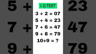 I.Q TEST math quiz easy priyankas Eclassroom