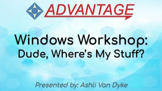 Windows Workshop: Dude, Where's My Stuff? screenshot 1