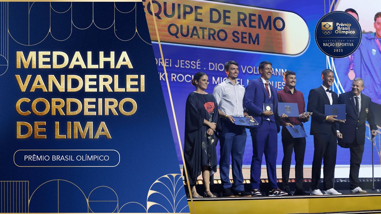 EQUIPE DO REMO DO PAN JÚNIOR VENCE MEDALHA VANDERLEI CORDEIRO DE LIMA | PRÊMIO BRASIL OLÍMPICO 2025