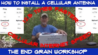How to install a Waveform Cellular Antenna AFFORDABLE high speed internet  The End Grain Workshop