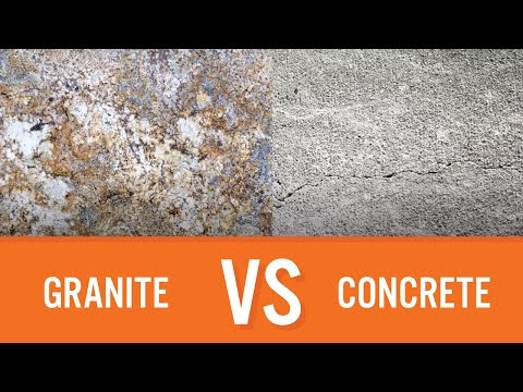 Granite Vs Concrete Countertop Comparison Youtube