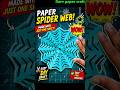 Amazing Paper Spider Web 🕸️ | কাগজের ফুল বানানো #craft #PaperCraft #SpiderWeb #DIYCraft #PaperArt