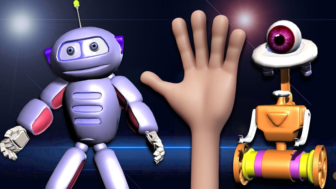 keluarga-jari-3d-robot-lucu-funny-robots-finger-family-nursery