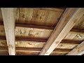 Strawbale Vlog 51 - podłoga na stropie drewnianym