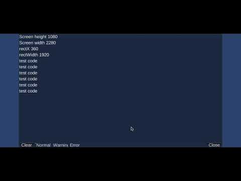 Simple Debug Console in Unity