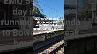 Emu 59 on its last proper service through sherwood