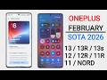 Oneplus SOTA Update : February (New Features) for 12,12R,Nord 3,CE 4,Nord Ce 3,4,5 Lite,11/11R